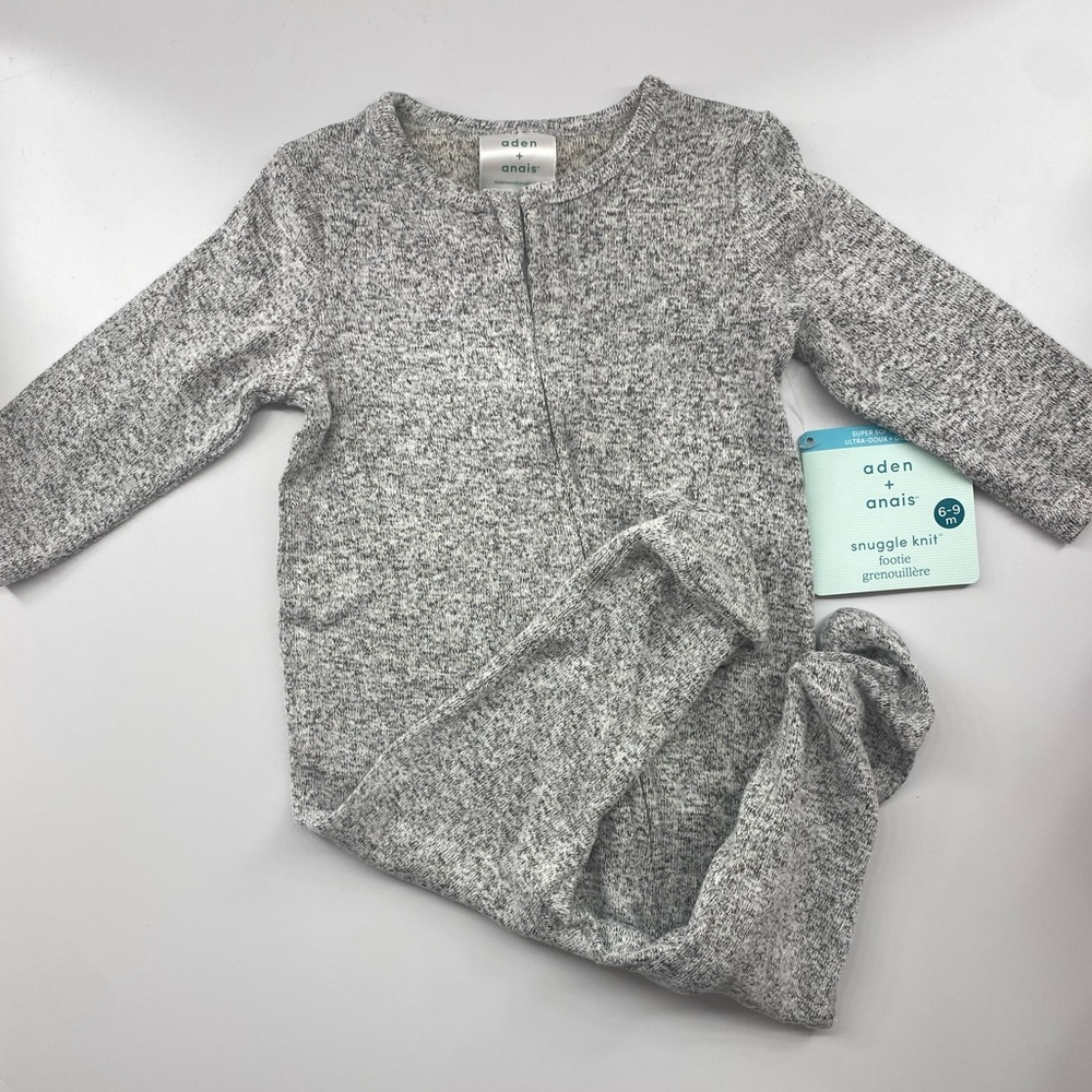 ⭐️SOFT aden + anais Snuggle Knit Footie New with Tags 6-9 Months
